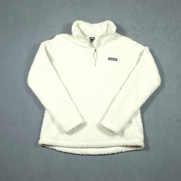 Patagonia Jackets & Blazers - Patagonia Los Gatos 1/4 Zip Fleece Jacket Womens M Birch White Pullover Cozy